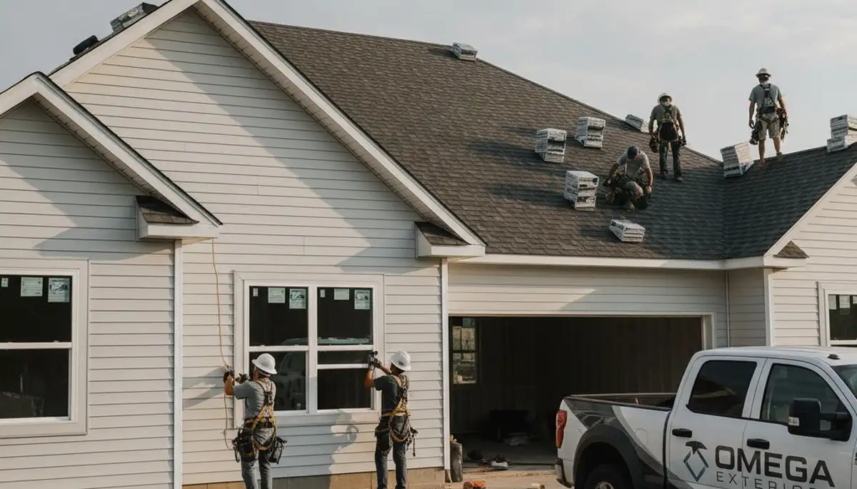 Professional roof and vinyl siding installation in Charlotte, NC by Next Level Exteriors