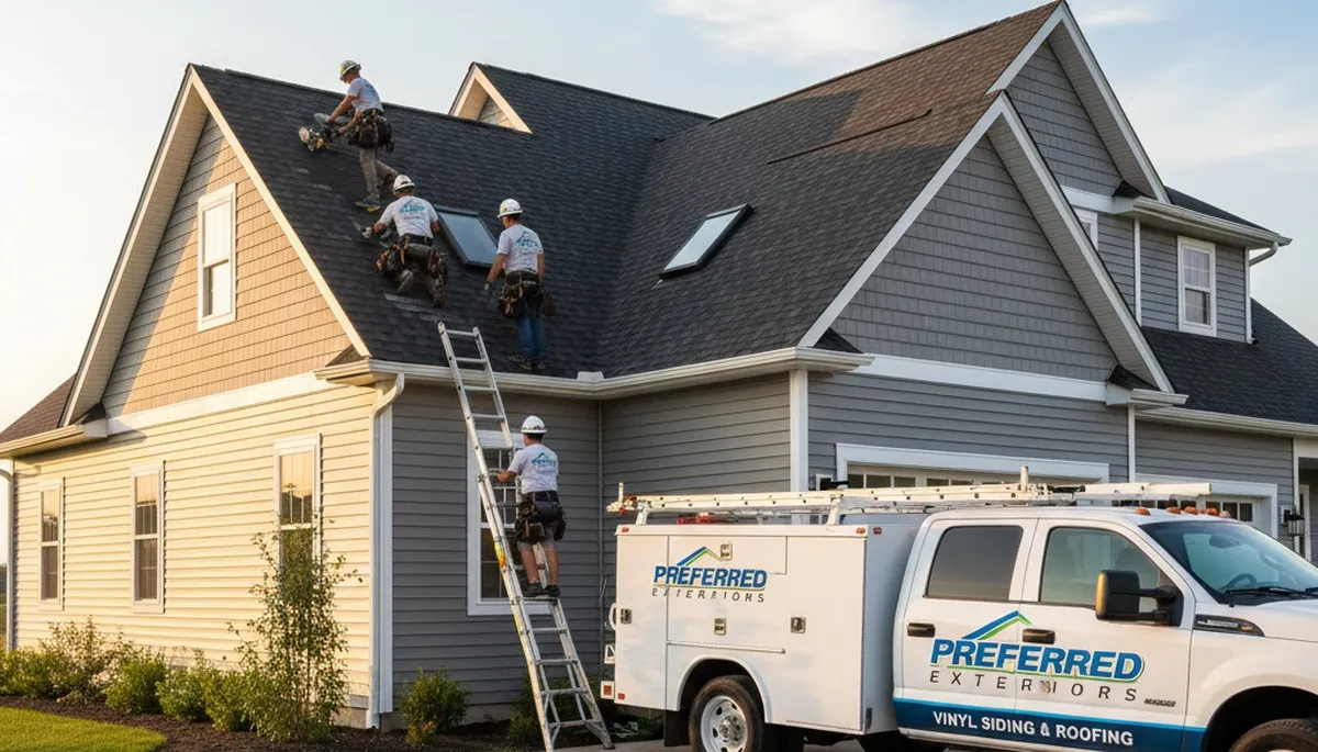 Professional vinyl siding installation on home exterior in Charlotte, NC by Next Level Exteriors