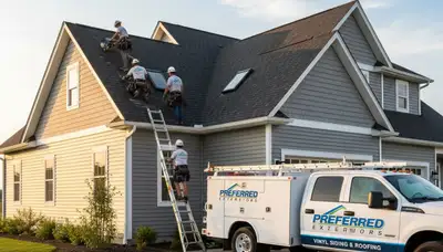 Professional vinyl siding installation on home exterior in Charlotte, NC by Next Level Exteriors