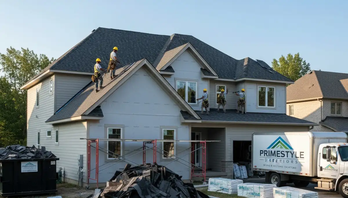 Roof replacement and vinyl siding installation by Next Level Exteriors in Charlotte, NC