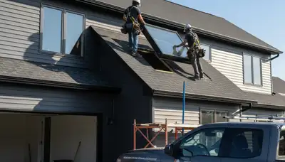 Vinyl siding and skylight installation by Next Level Exteriors in Charlotte, NC