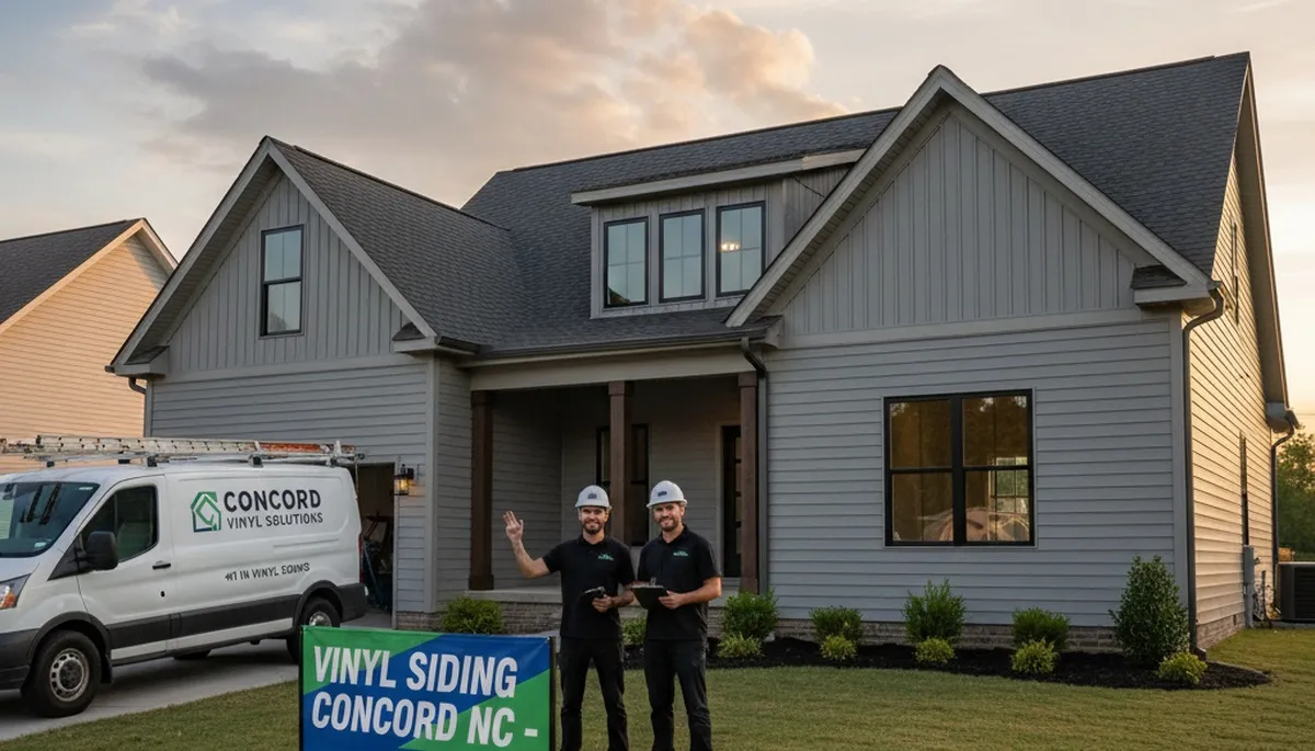 Professional vinyl siding installation on home exterior in Charlotte, NC