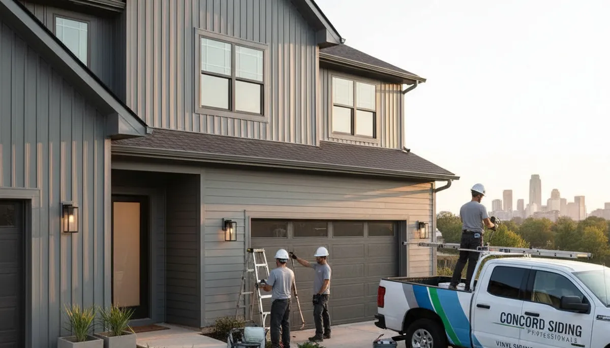 Professional vinyl siding installation on home exterior in Charlotte, NC