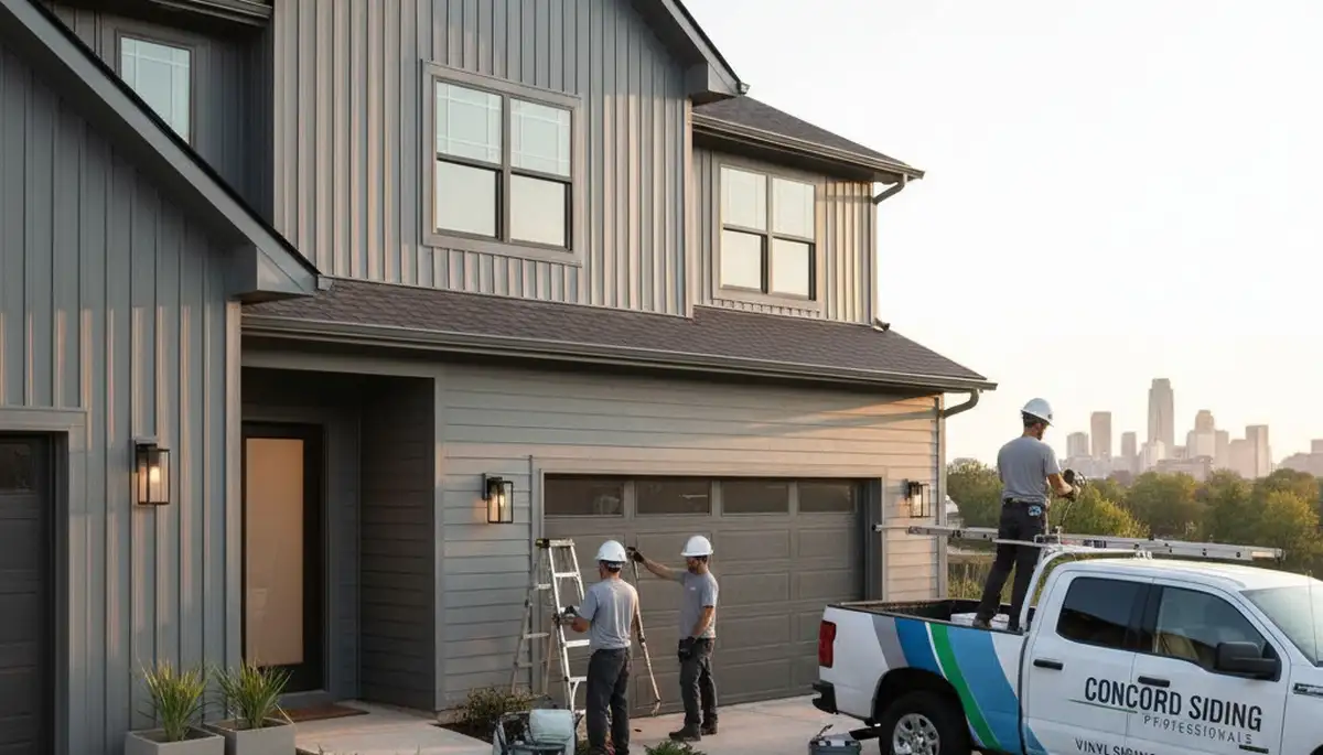 Professional vinyl siding installation on home exterior in Charlotte, NC