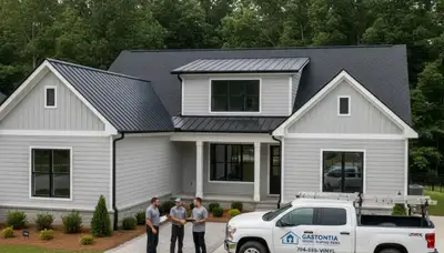Professional vinyl siding installation on home exterior in Charlotte, NC