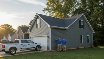 Professional vinyl siding installation on home exterior in Charlotte, NC