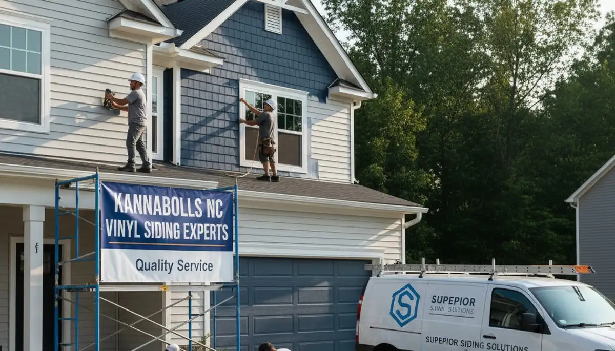 Professional vinyl siding installation on home exterior in Charlotte, NC
