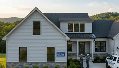 Professional vinyl siding installation on home exterior in Charlotte, NC