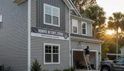 Professional vinyl siding installation on home exterior in Charlotte, NC