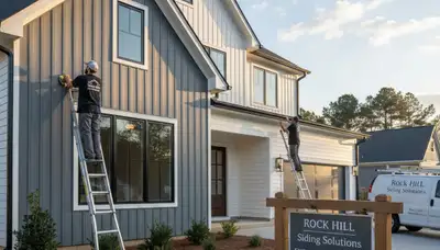 Professional vinyl siding installation on home exterior in Charlotte, NC