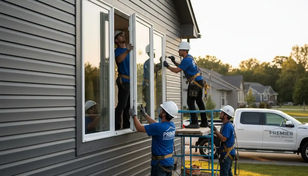 Professional window installation by vinyl siding experts in Charlotte, NC