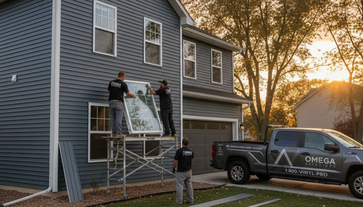Vinyl siding and window replacement by Next Level Exteriors in Charlotte, NC