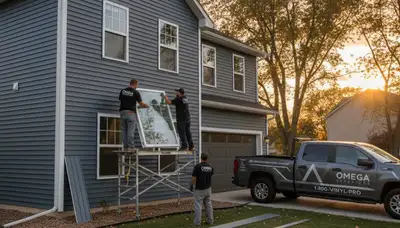 Vinyl siding and window replacement by Next Level Exteriors in Charlotte, NC