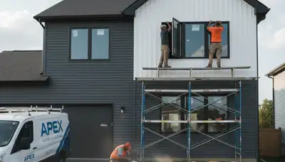 Vinyl siding and window replacement by Next Level Exteriors in Charlotte, NC homes